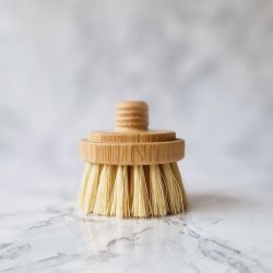 Opvaskebørste i bambus - Med hoved